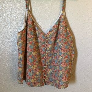 NWOT Madewell Floral Tank